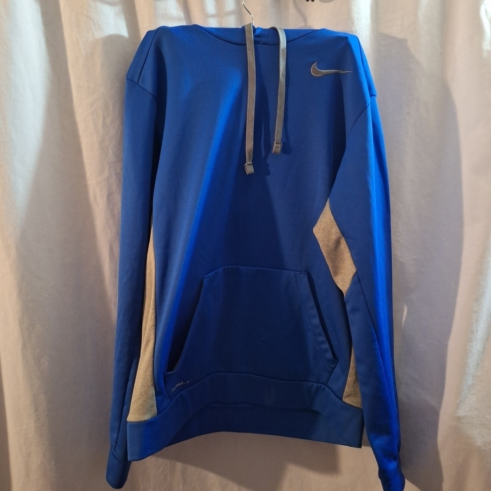 Nike Blue and Gray Hoodie